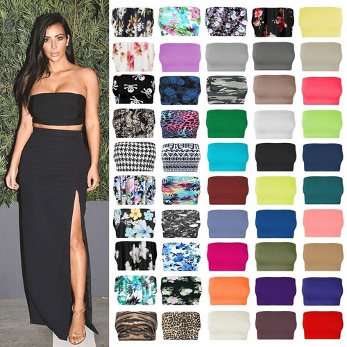 Ladies plain printed - plain, tube