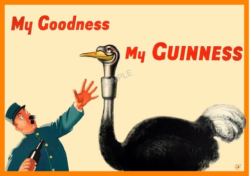 Vintage poster guinness retro - vintage,