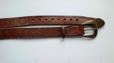 Handmade Brown Leather Belt