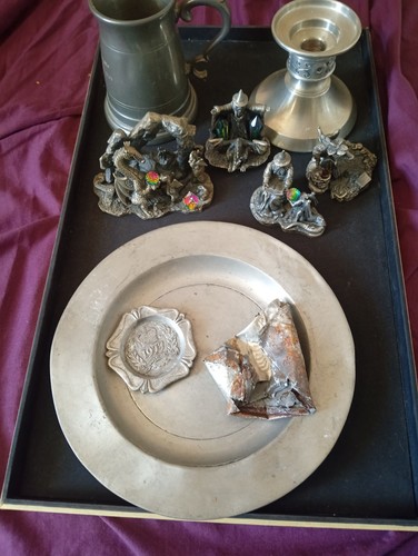 Pewter 4kg scrap - pewter,
