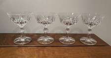 4 Cut Crystal Prawn Cocktail/Ice Cream Sundae Dessert Glasses