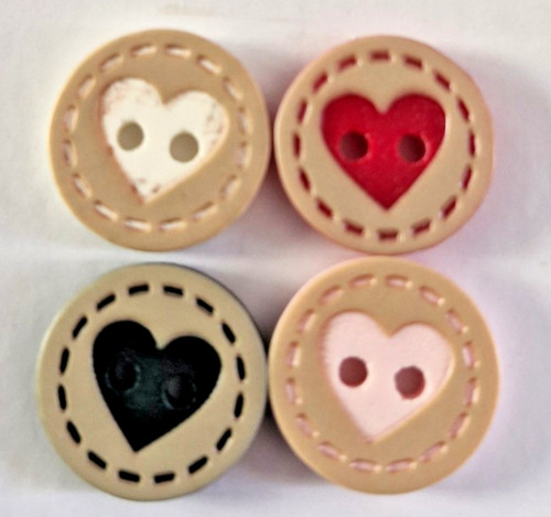 Heart stitched hole - 2, novelty