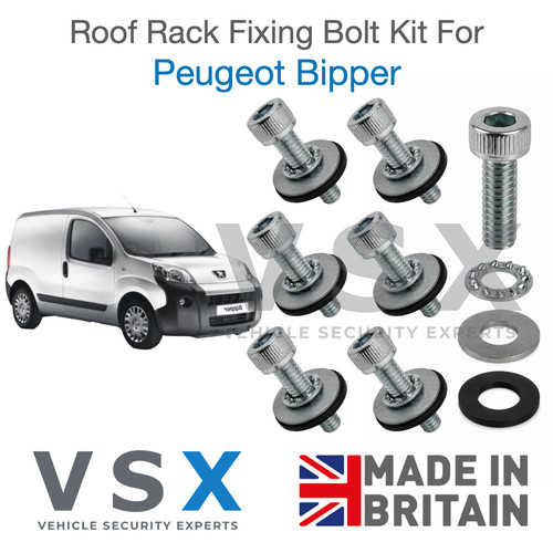 Roof rack fitting bolt kit - kit, for