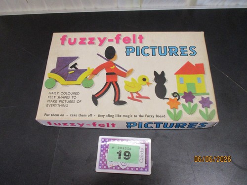 Vintage fuzzy felt pictures - vintage,