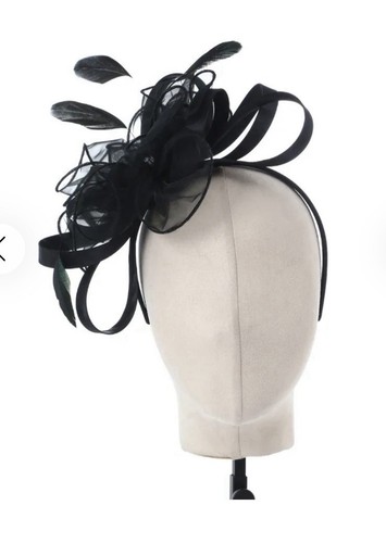 Stunning black fascinator - stunning,