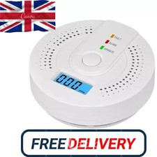 Carbon Monoxide Detector Warning Alarm Sensor LED Digital Battery Powered
