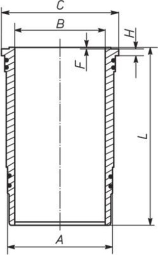 Mahle cylinder liner - , for