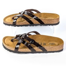 Betula by Birkenstock Black 3 Straps Slip On Sandals US L9 M7 EU40