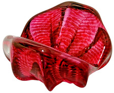 Signed Richard Hornby Studio Glass Sculpture Statement  Piece Paper Weight  VTG