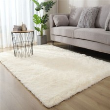 Fluffy Rugs Anti-Slip Large Shaggy Rug Super Soft Mat Living Room Bedroom Carpet