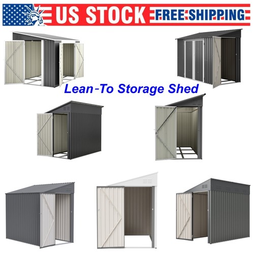 Lean storage shed - lean, to