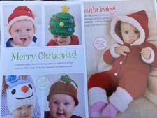 Christmas Patterns Baby Santa Romper Suit & Hats - Tree, Snowman, Pudding, Santa