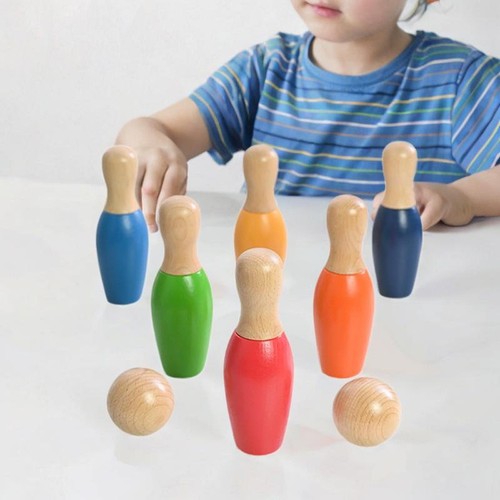 Bowling set for kids - kids, wood