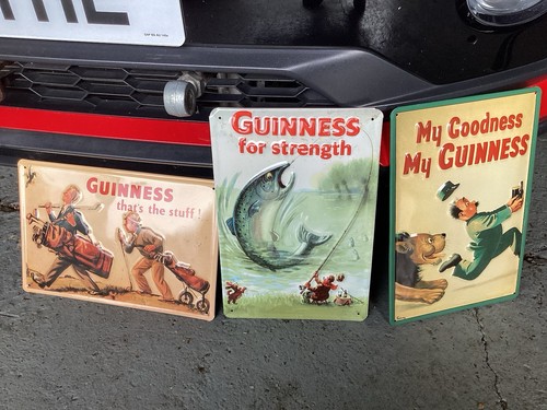 Guinness metal embossed - metal,