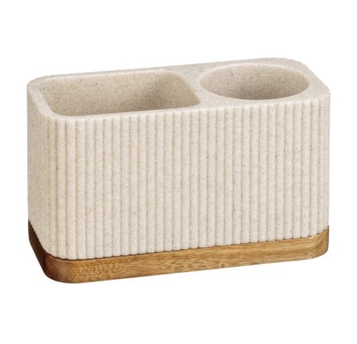 Natural toothbrush holder with - natural,