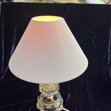Glass Crystal Gold Lamp Cream Shade