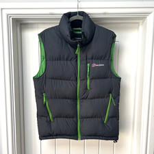 Berghaus Gilet Men's Small Grey Bodywarmer Feather Down Puffer Full Zip Padded