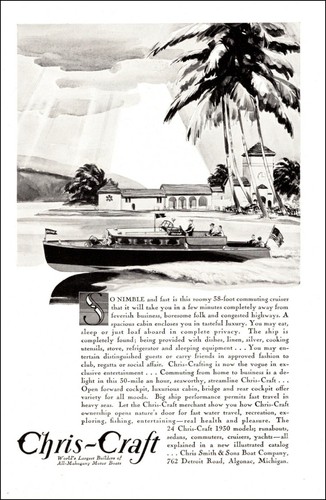 1930 vintage boating - ad, chris