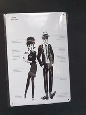 2 Tone Couple Metal Sign