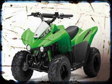 A4 Metal Sign motorbike kfx50 Kawasaki