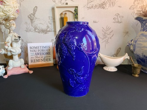 Large cobalt blue - large, glazed