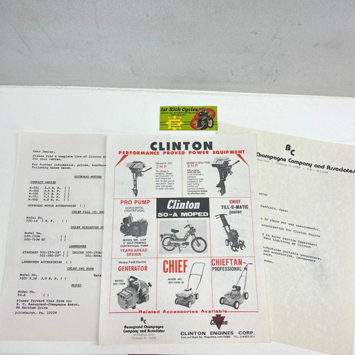 Vintage clinton moped - clinton, 50-a
