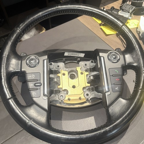 Steering wheel leather black - steering,