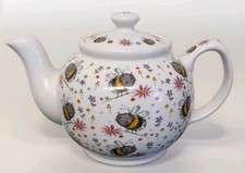 ALEX CLARK BEES HALF PINT NEW BONE CHINA TEAPOT MICROWAVE DISHWASHER SAFE CUTE  