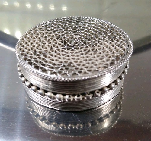 Antique small silver tone - antique,