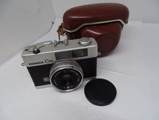 KONICA C35 V 35mm Film Compact Camera 38mm 2.8 Lens with case. tested