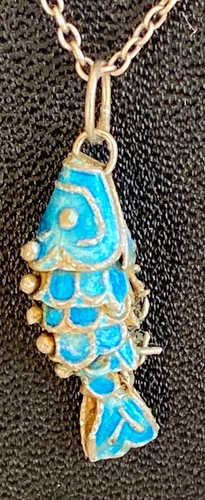 Silver turquoise enamel - turquoise,
