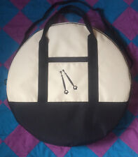 Lace Making Padded Round Pillow Bag Harlequin Lace Storage Shoulder Bag