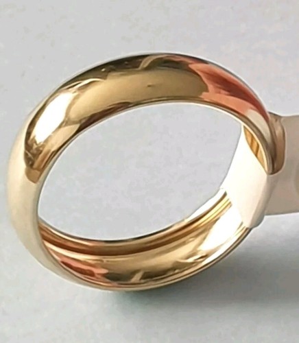 9ct gold rolled edge wedding - 9ct,