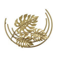 Tropical Leaf Wall Decor Gold