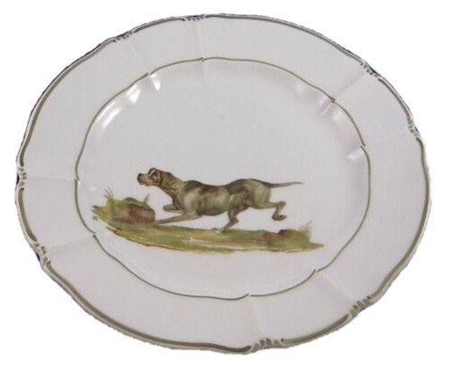 Nymphenburg porcelain dog - porcelain,