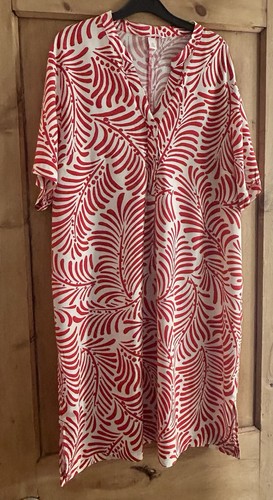 Bnwt red white midi - midi, kaftan