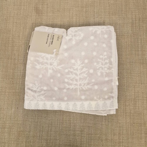 Hand towel next silver - hand, tree