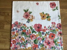 16” Cushion Cover Made W/ Cath Kidston Painted Bloom Lightweight Fabric New