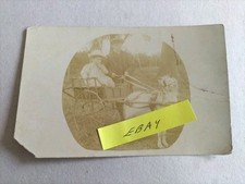 RPPC Goat Cart and Children - 1st Prize at Country Show info on reverse damaged