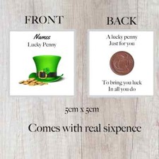 Personalised Lucky Irish Penny