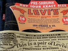 LEVI LVC 551ZXX VTG 1962 BIG E SELVEDGE DARK DENIM JEAN 29×36 555 VALENCIA Z XX