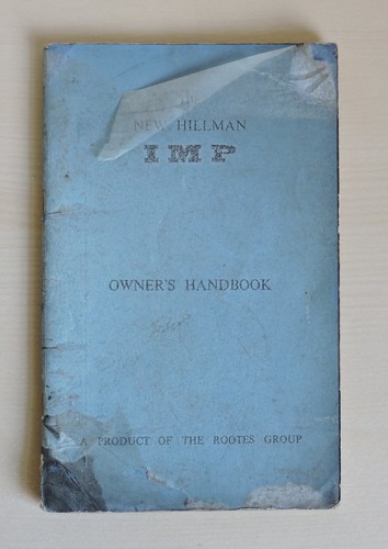 Hillman imp owners handbook - imp,