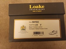Loakes black formal cap shoes