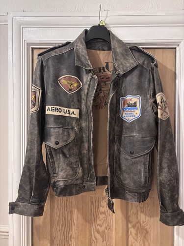 Vintage distressed leather
