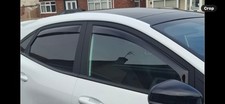 Genuine ClimAir Front & rear Black Window Wind Deflectors For Ford Puma 2019- 