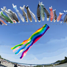 Wind Sock Streamer Rainbow Colors Flags Festivals Caravan Camping Flowing Tails