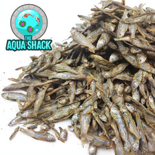 Natural Dried Whole Fish Whitebait Sprats Food Arowana Oscar Flowerhorn Cichlid 