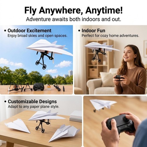 Paper airplane kit electric - paper,