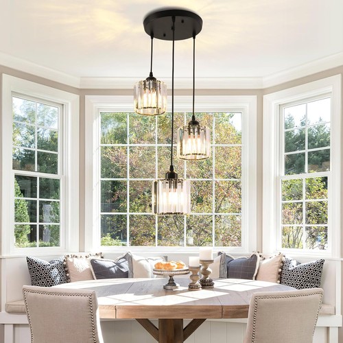 Contemporary 3light ribbed - contemporary,