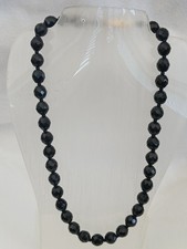 Vintage French Jet Black Facet